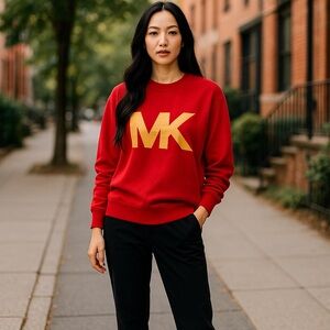 🛍️# 2504 NWOT Michael Kors Red Sweatshirt